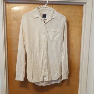 Men's Funfetti Cream Button-Up Shirt